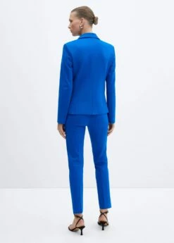 Pantalon Droit Maille Point De Rome -New Trendy Shop 57052883 52 R