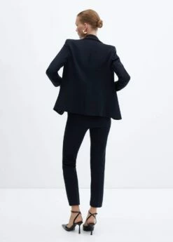 Pantalon Droit Maille Point De Rome -New Trendy Shop 57052883 69 R