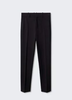 Pantalon Droit Maille Point De Rome -New Trendy Shop 57052883 99 B