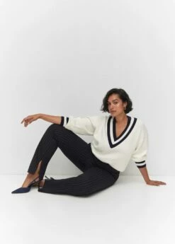 Leggings à Fines Rayures -New Trendy Shop 57053808 69 D4