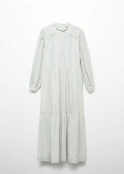 Robe Longue Détail Dentelle -New Trendy Shop 57053810 41 B