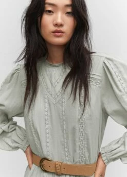 Robe Longue Détail Dentelle -New Trendy Shop 57053810 41 D1