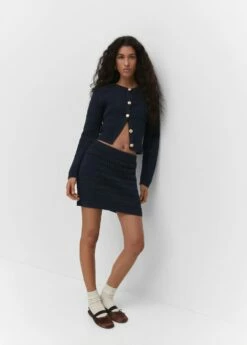 Minijupe Maille Ajourée -New Trendy Shop 57053816 56 D2