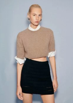 Minijupe Maille Ajourée -New Trendy Shop 57053816 56 D6