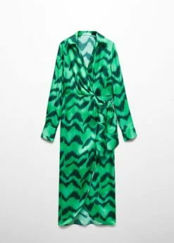 Robe Chemise Satinée Imprimée 19 Robe Chemise Satinée Imprimée -New Trendy Shop 57053820 43 B