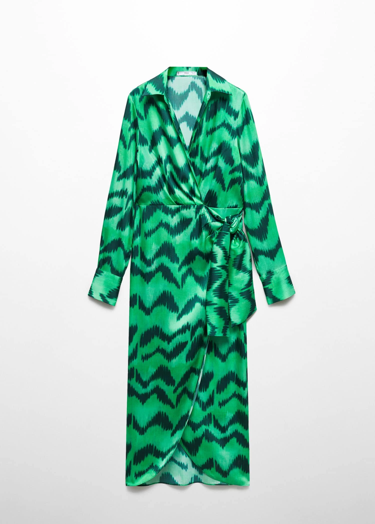 Robe Chemise Satinée Imprimée 10 Robe Chemise Satinée Imprimée – Image 10