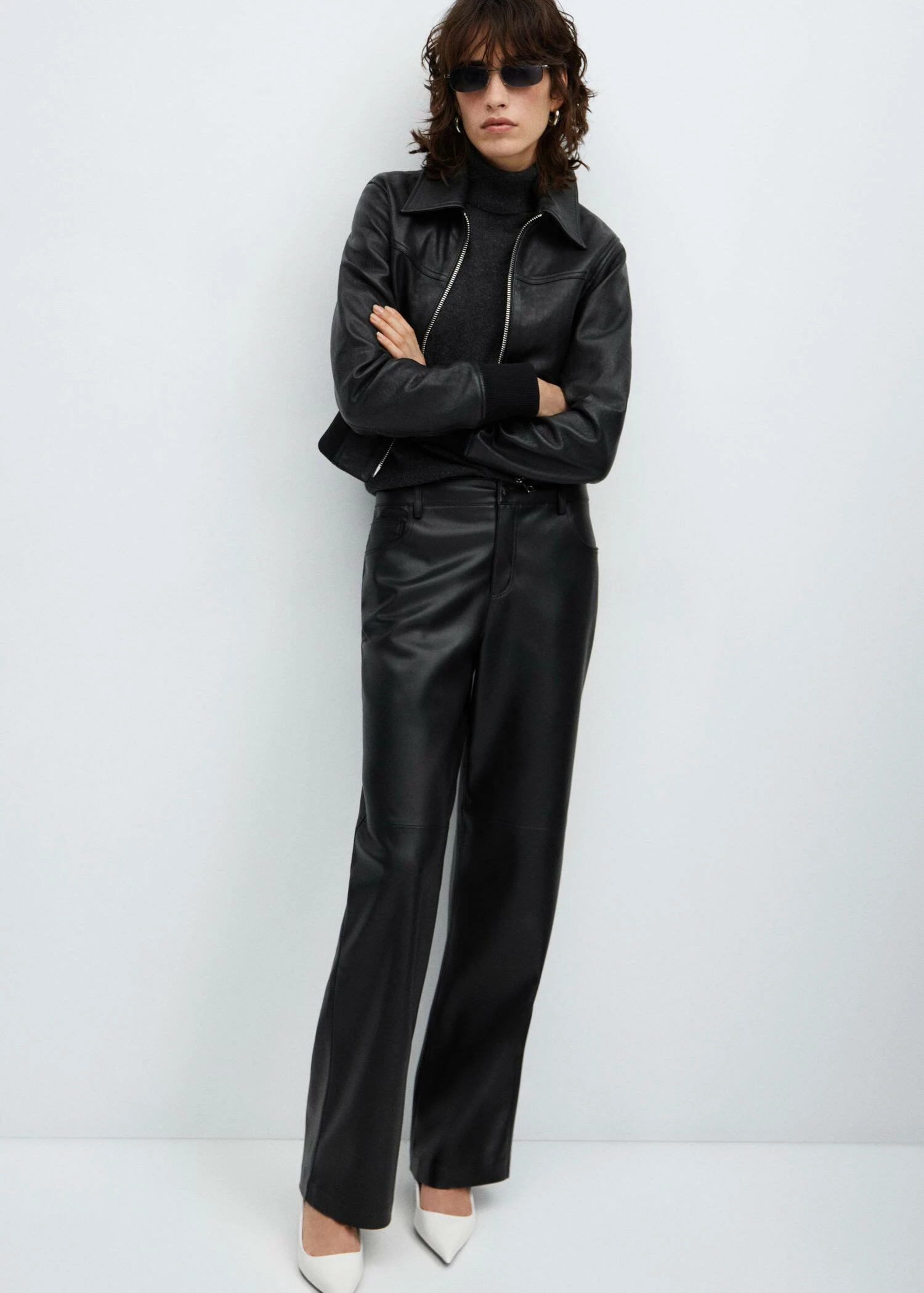 Pantalon Taille Haute Similicuir 5 Pantalon Taille Haute Similicuir – Image 5