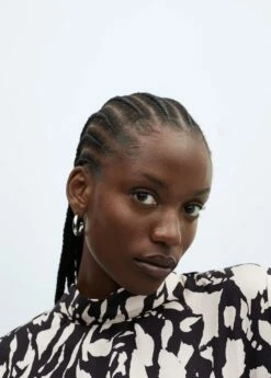 Blouse Col Montant Nœud -New Trendy Shop 57054408 99 D4