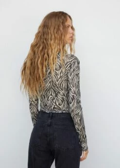 T-shirt Semi-transparent Imprimé Animal -New Trendy Shop 57054411 99 R