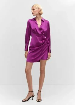 Robe Chemise Satinée Croisée -New Trendy Shop 57054433 65 99999999 01