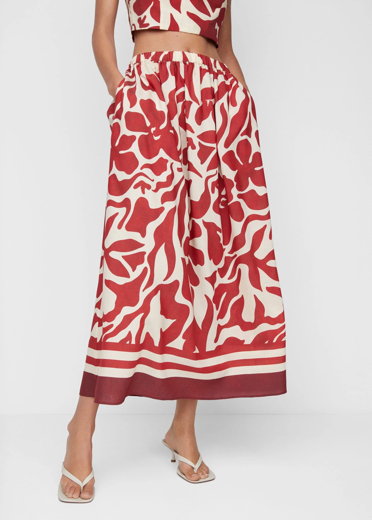 Jupe évasée Imprimée 1 Jupe évasée Imprimée