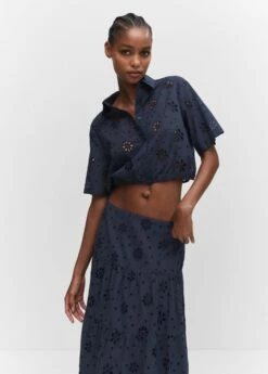 Jupe Brodée évasée 9 Jupe Brodée évasée -New Trendy Shop 57055793 56 D1