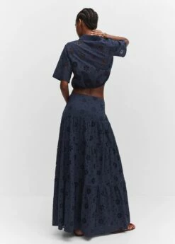 Jupe Brodée évasée 8 Jupe Brodée évasée -New Trendy Shop 57055793 56 R