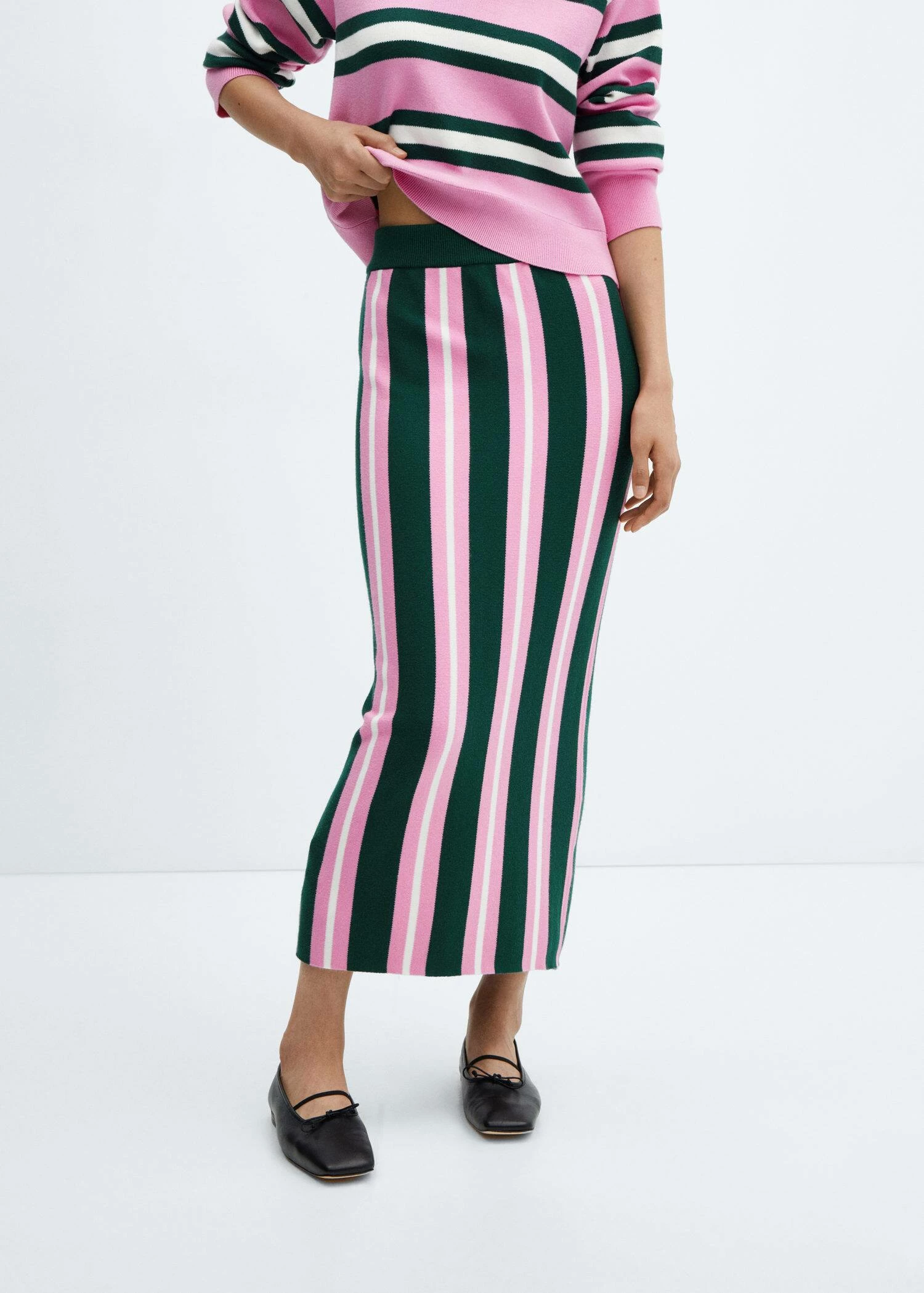 Jupe Maille Rayures 1 Jupe Maille Rayures