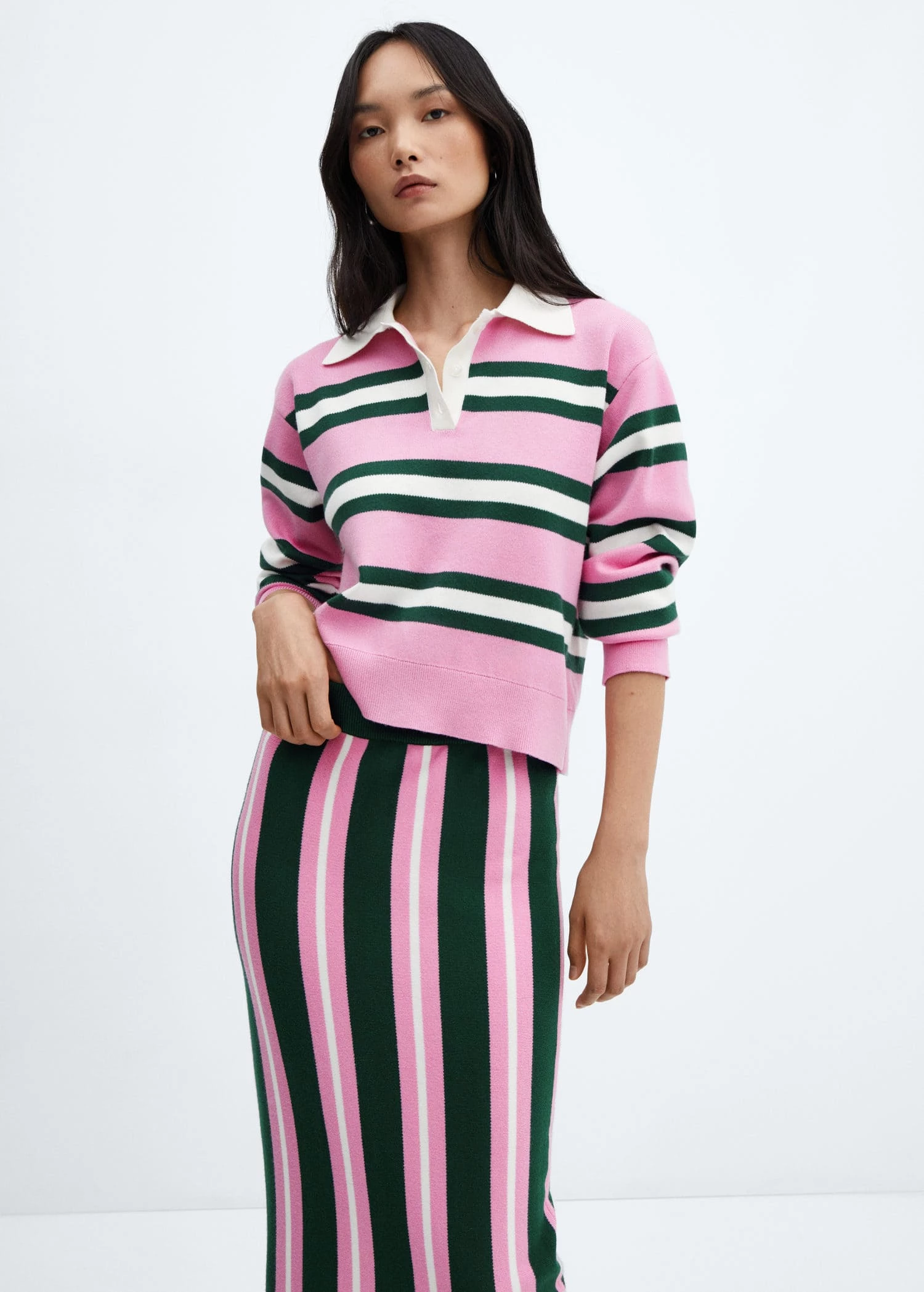 Jupe Maille Rayures 4 Jupe Maille Rayures – Image 4