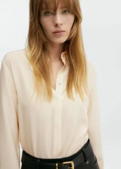 Chemise Soie Boutons Dissimulés -New Trendy Shop 57055983 02 D1