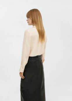 Chemise Soie Boutons Dissimulés -New Trendy Shop 57055983 02 R