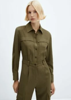 New Trendy Shop 44 Combinaison Coton Poches