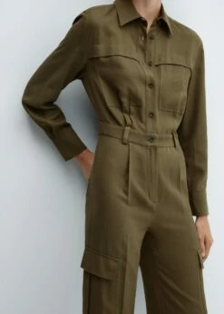 Combinaison Coton Poches -New Trendy Shop 57056001 37 D6