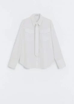 Chemise Poches Détail Cravate -New Trendy Shop 57056021 01 B