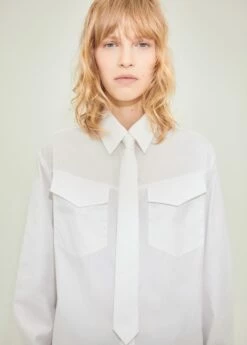 Chemise Poches Détail Cravate -New Trendy Shop 57056021 01 D1