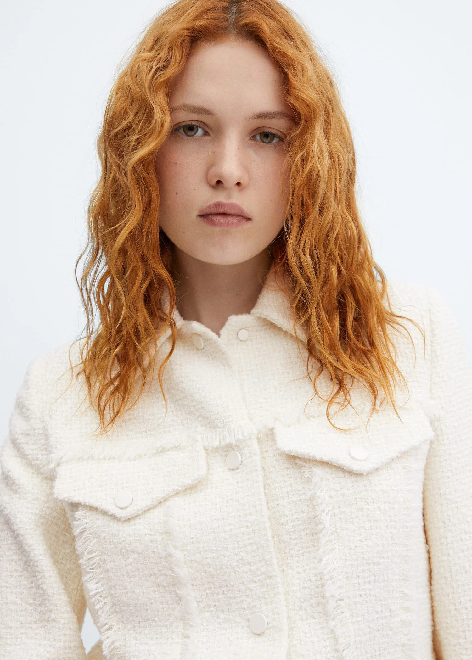 Veste Tweed Coutures Franges 4 Veste Tweed Coutures Franges – Image 4