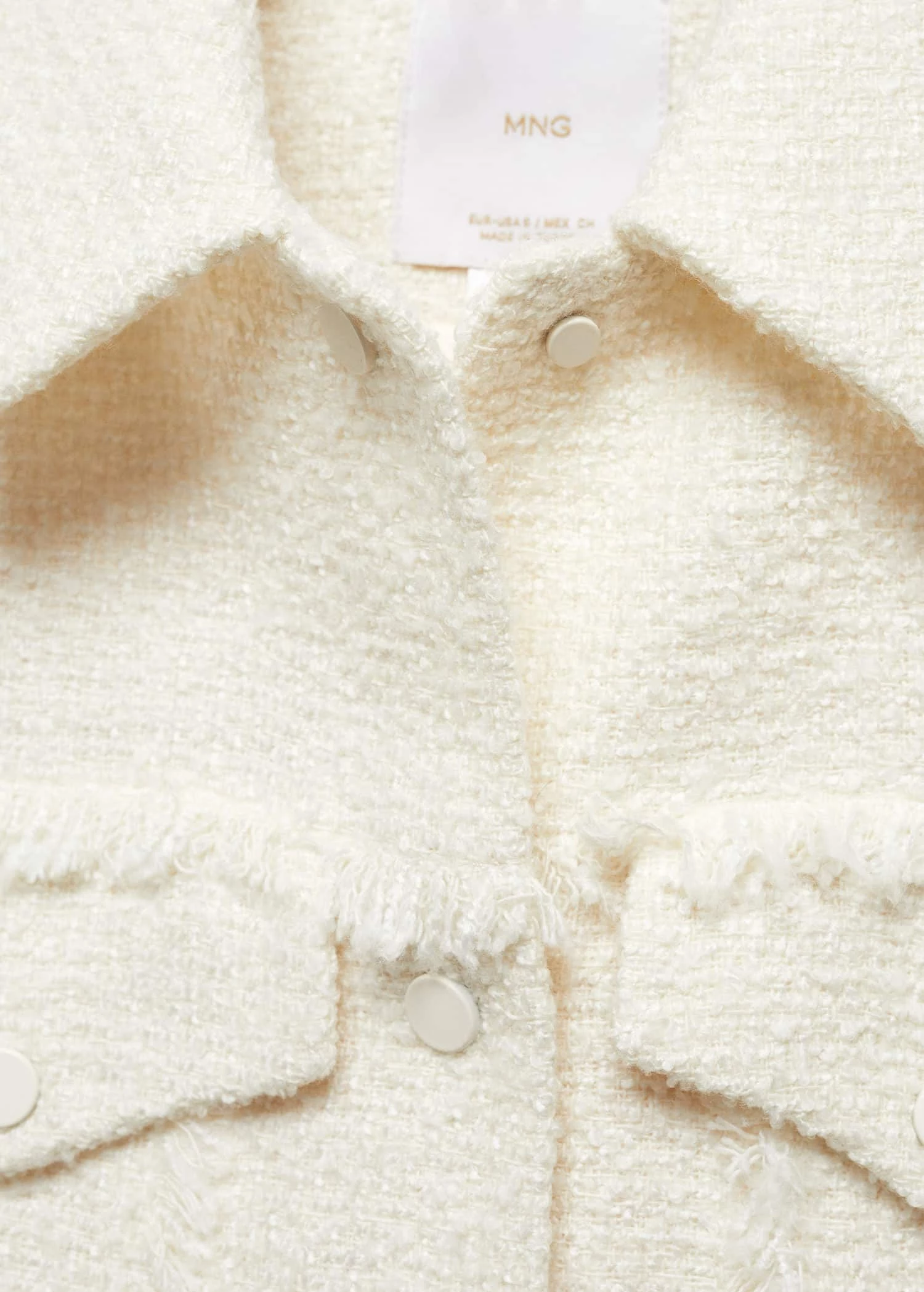 Veste Tweed Coutures Franges 6 Veste Tweed Coutures Franges – Image 6