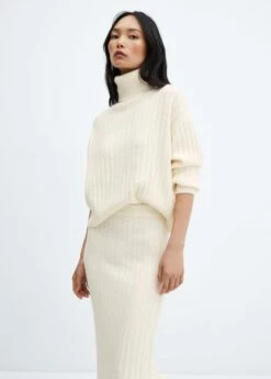 Jupe Midi Côtelée -New Trendy Shop 57057725 05 D1