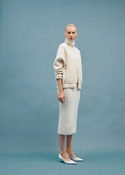 Jupe Midi Côtelée -New Trendy Shop 57057725 05 D7