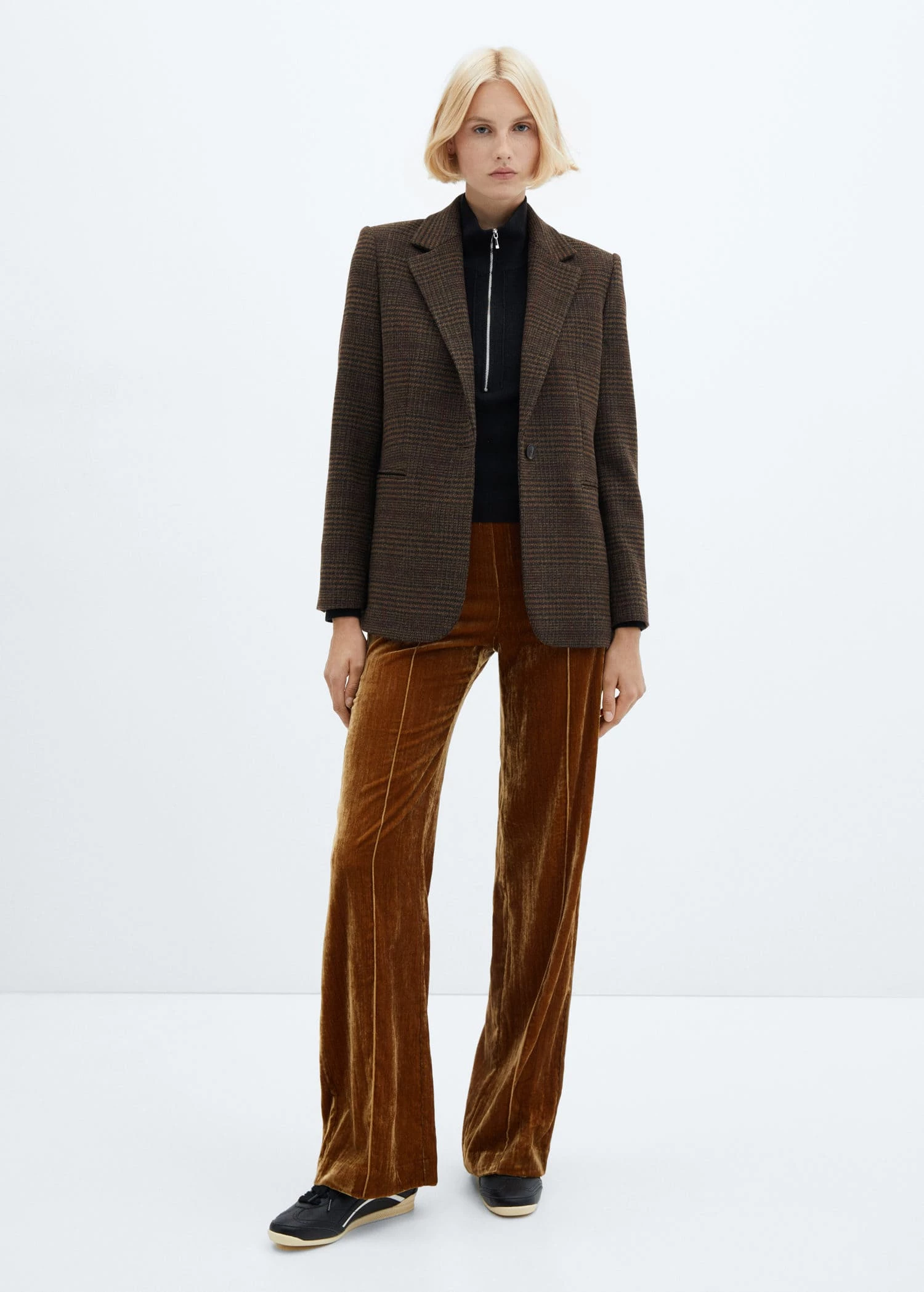 Veste Droite Carreaux 2 Veste Droite Carreaux – Image 2