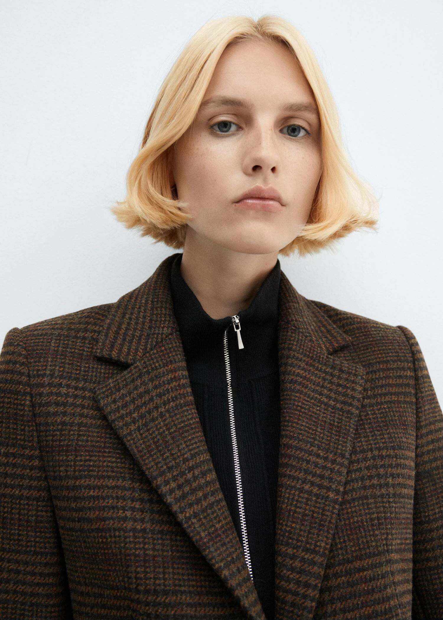 Veste Droite Carreaux 4 Veste Droite Carreaux – Image 4