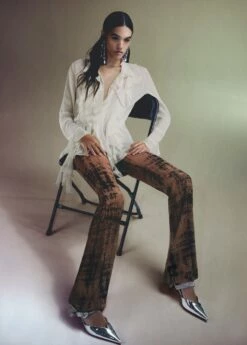 Chemise Gaze Volants -New Trendy Shop 57057758 05 D6