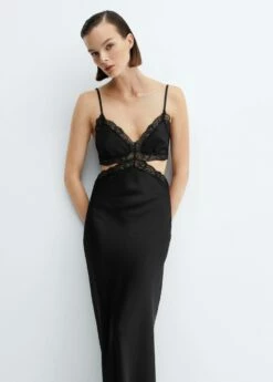 Robe Détails Dentelle