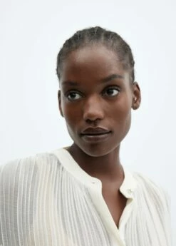 Blouse Plissée Semi-transparente -New Trendy Shop 57059111 05 D4