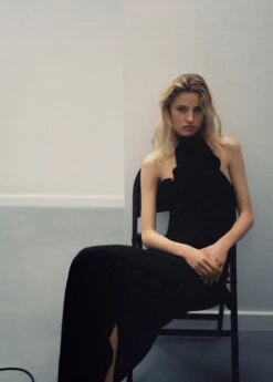 Robe Maxifleurs Fendue -New Trendy Shop 57061178 99 D6