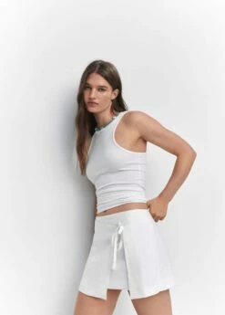 Jupe Portefeuille Lin -New Trendy Shop 57062881 01 D2