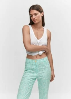 Pantalon Lin Fleurs 10 Pantalon Lin Fleurs -New Trendy Shop 57062882 46 D1