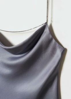 Top Satin Col Bénitier -New Trendy Shop 57062884 92 D8