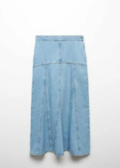 Jupe Longue En Jean Coutures 15 Jupe Longue En Jean Coutures -New Trendy Shop 57062896 TC B