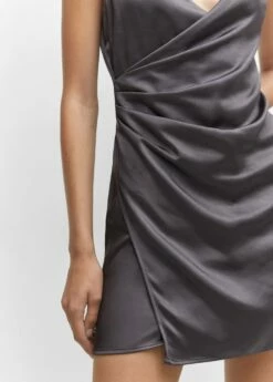 Robe Courte Drapée Cache-cœur -New Trendy Shop 57063805 93 D6