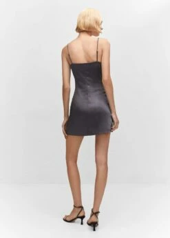 Robe Courte Drapée Cache-cœur -New Trendy Shop 57063805 93 R