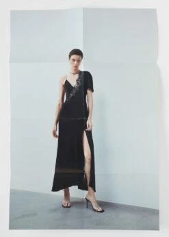 Robe Style Lingerie Manche Asymétrique 13 Robe Style Lingerie Manche Asymétrique -New Trendy Shop 57063816 99 D6