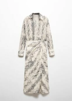 Robe Lyocell En Imprimé Serpent 17 Robe Lyocell En Imprimé Serpent -New Trendy Shop 57063819 02 B