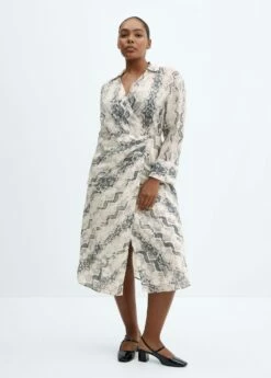 Robe Lyocell En Imprimé Serpent 13 Robe Lyocell En Imprimé Serpent -New Trendy Shop 57063819 02 D3