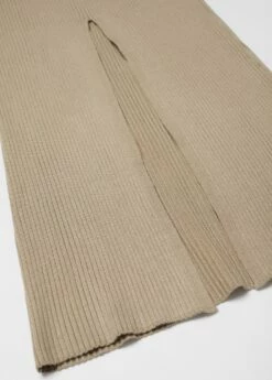 Robe Fendue Maille Côtelée -New Trendy Shop 57064425 37 D8