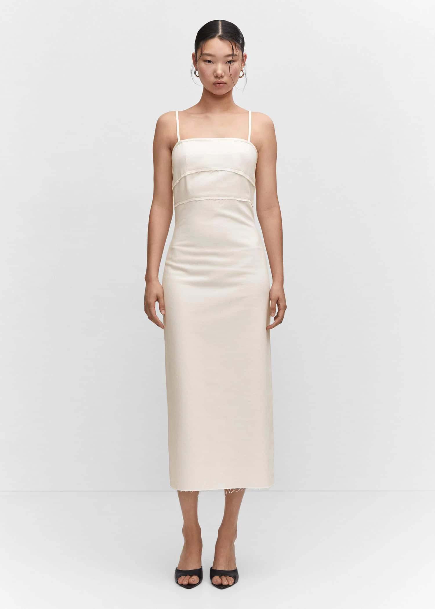 Robe En Jean Détail Coutures 2 Robe En Jean Détail Coutures – Image 2