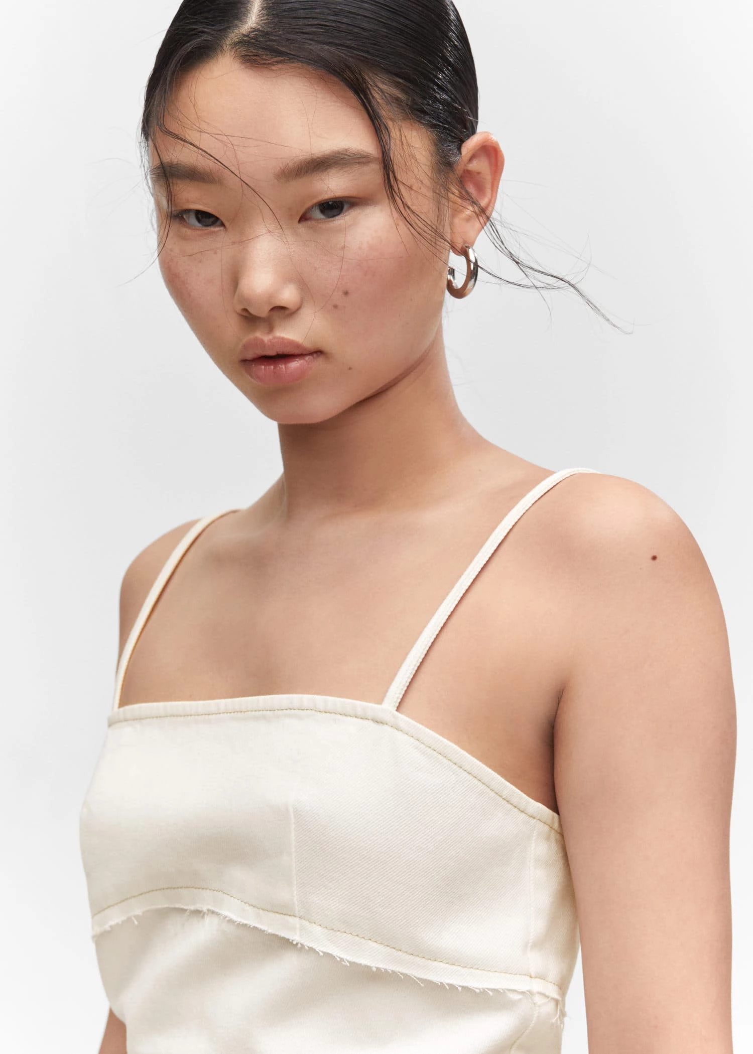 Robe En Jean Détail Coutures 4 Robe En Jean Détail Coutures – Image 4