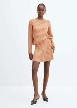 Jupe évasée Maille Côtelée 8 Jupe évasée Maille Côtelée -New Trendy Shop 57065808 26 99999999 01