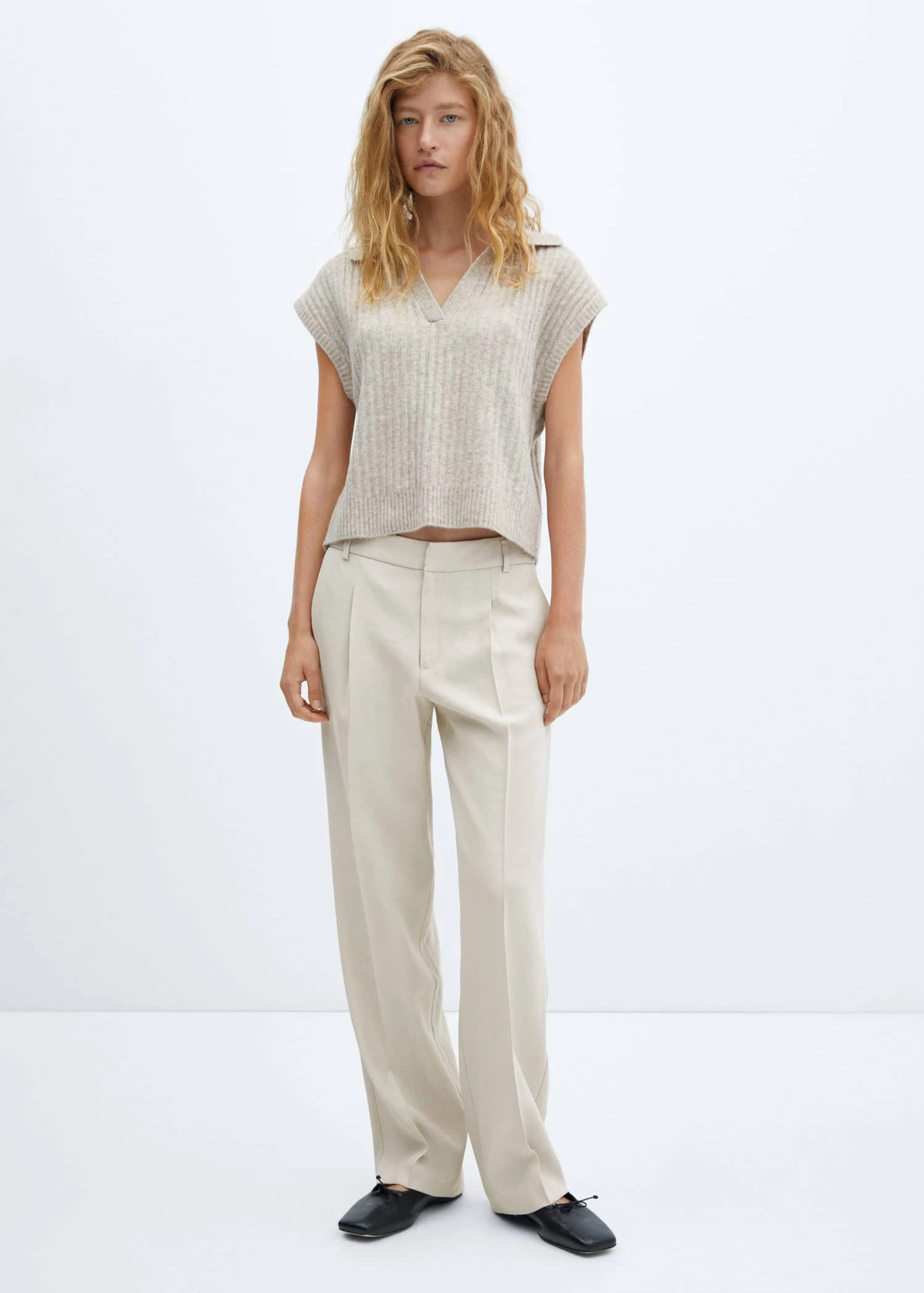Pantalon Droit Pinces 2 Pantalon Droit Pinces – Image 2