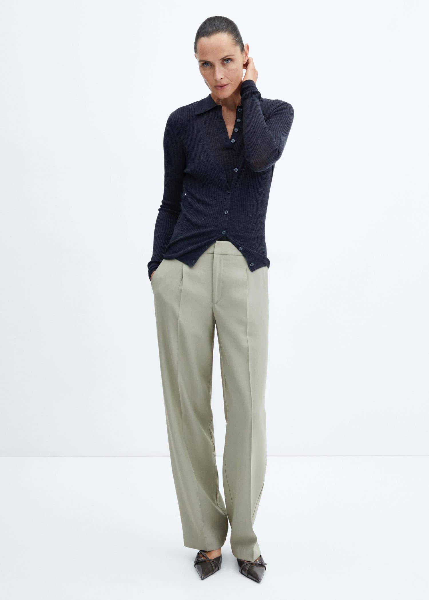 Pantalon Droit Pinces 12 Pantalon Droit Pinces – Image 12